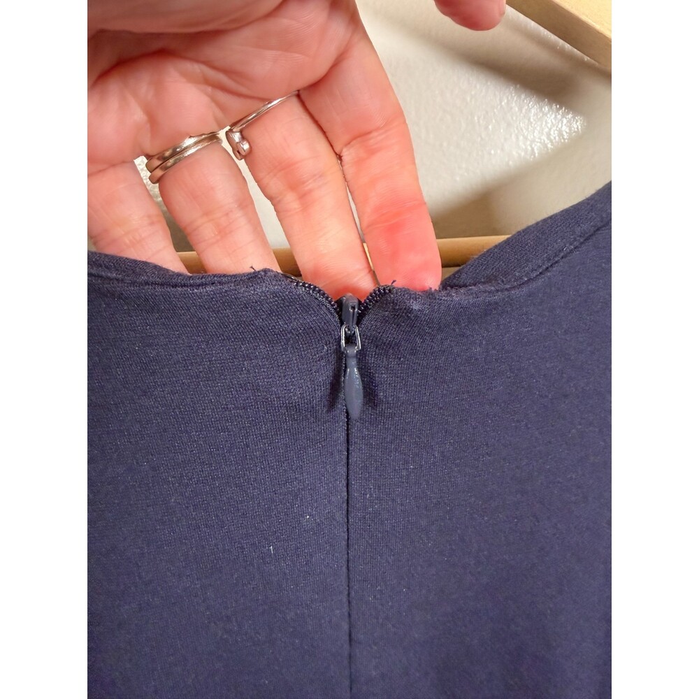 Boden Benedicta Ponte Dress Size 20 R Navy Blue Preppy Work Career Mod Retro - Picture 8 of 11